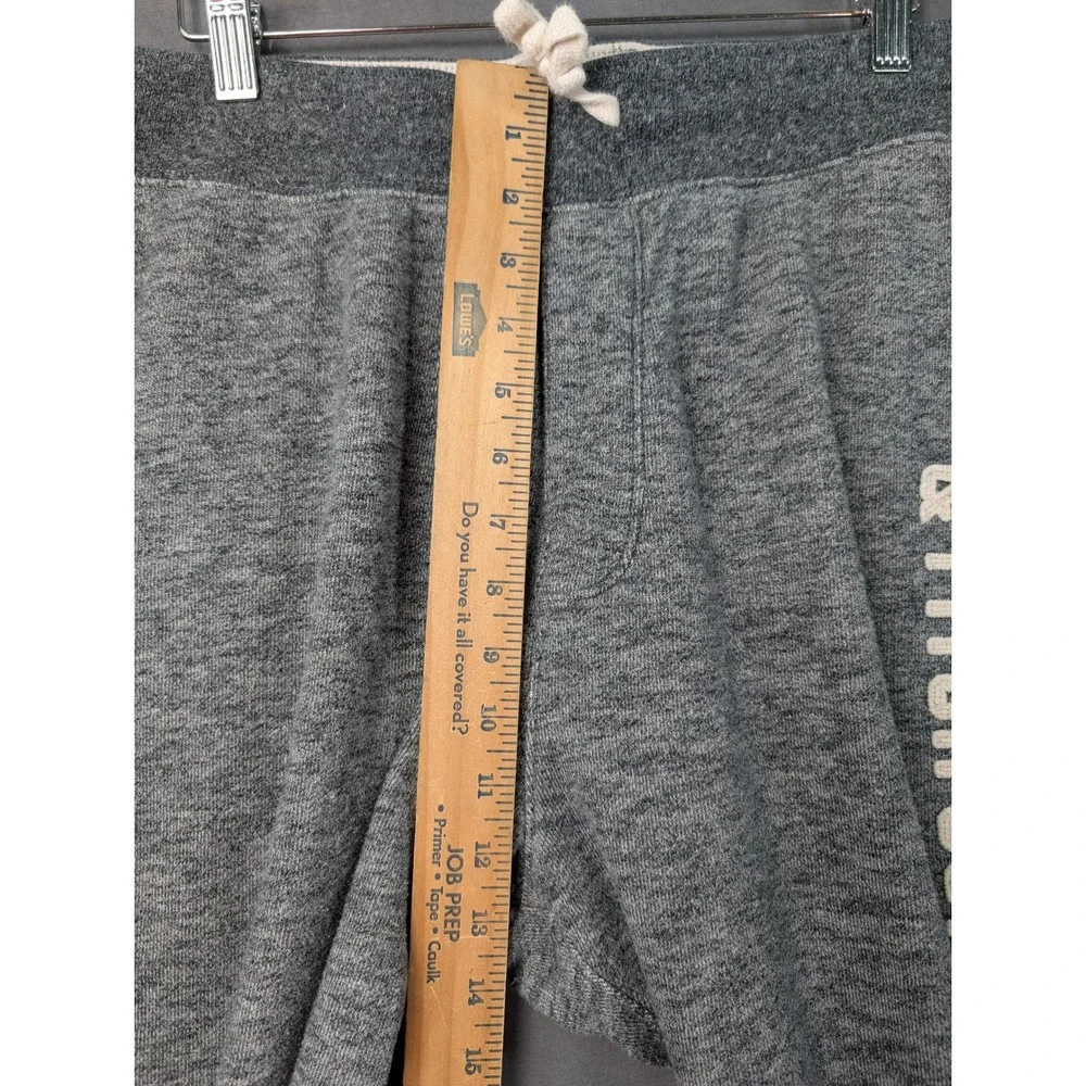 Abercrombie & Fitch Mens XXL Gray Heather Sweatpants Joggers Logo Graphic
